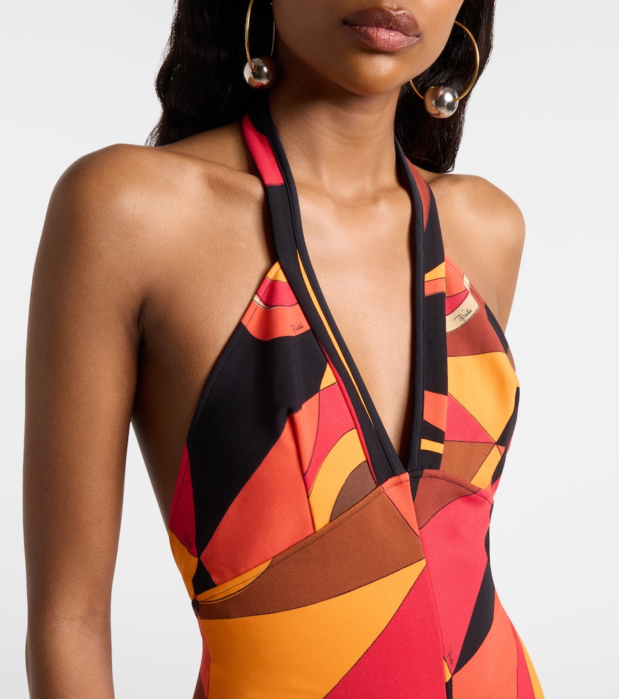 Occhi halterneck jersey romper