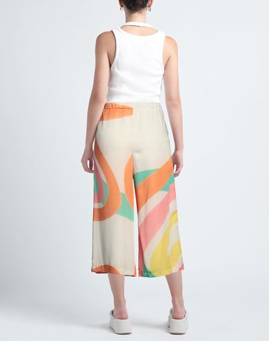 Woman Cropped Pants Orange