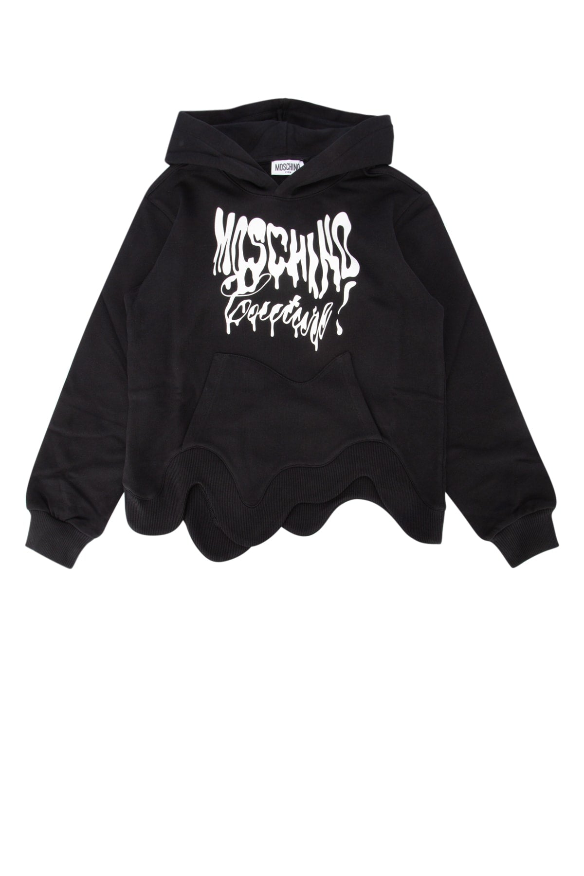 Logo-Print Hoodie Sweatshirt — Black