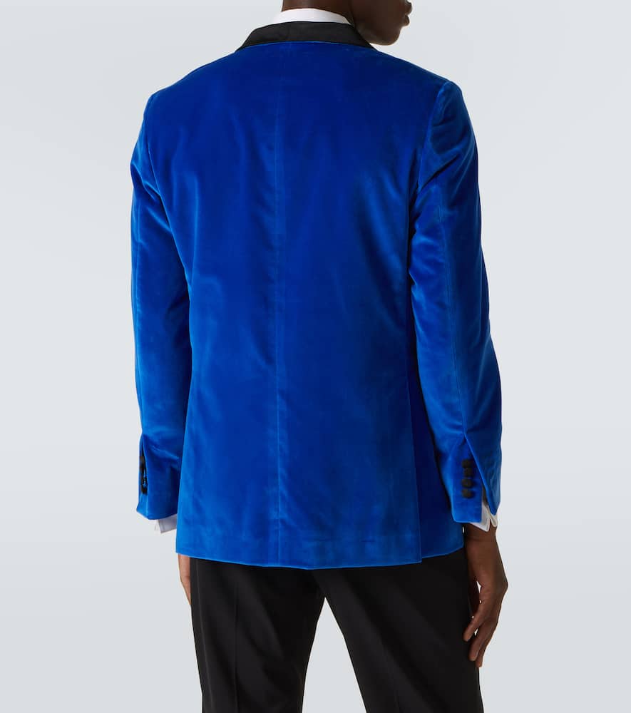 Cotton velvet blazer