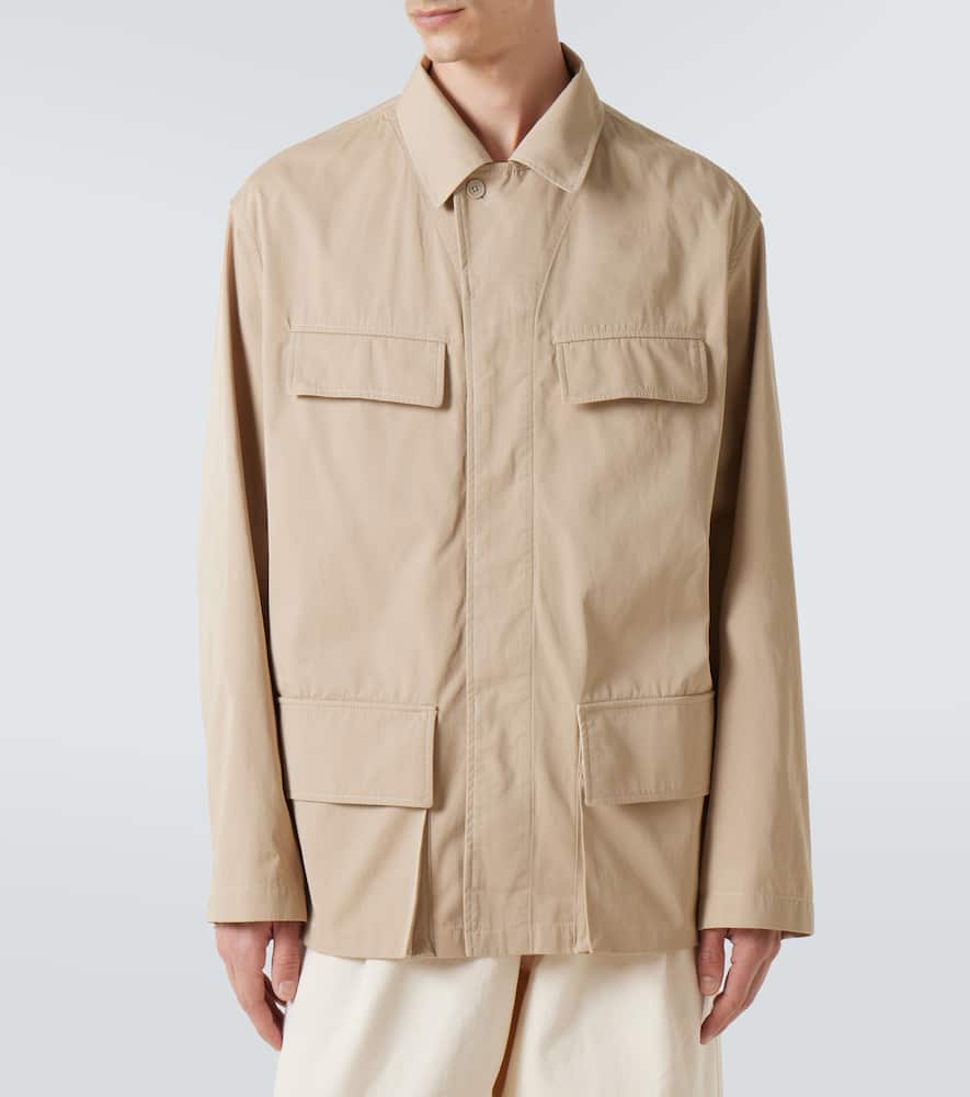 Cotton twill overshirt