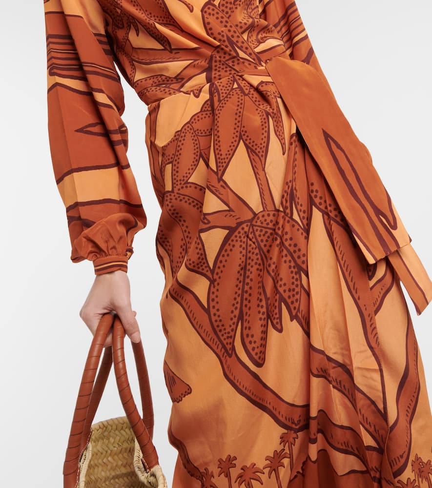Silk crêpe de chine maxi dress