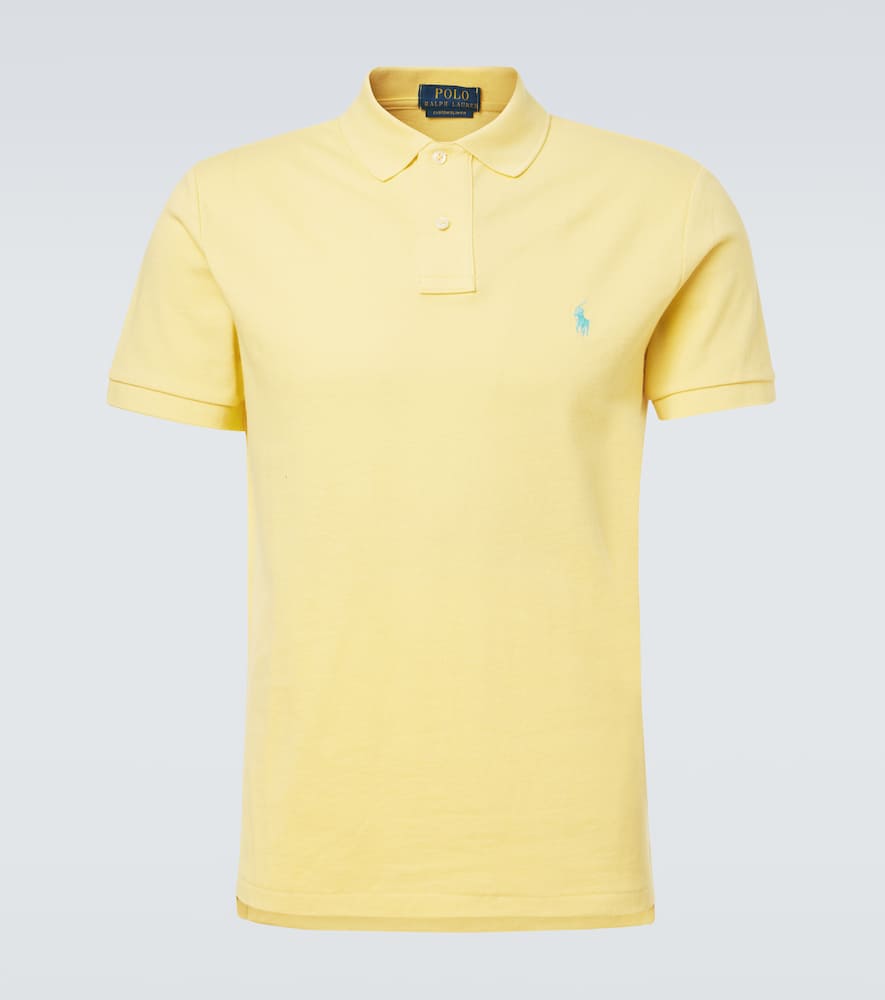 Logo cotton piqué polo shirt