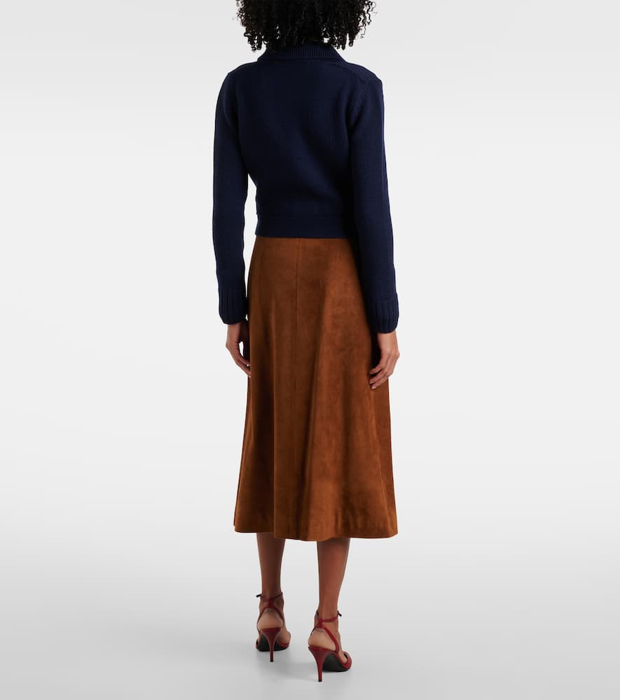 Wool and cotton cardigan