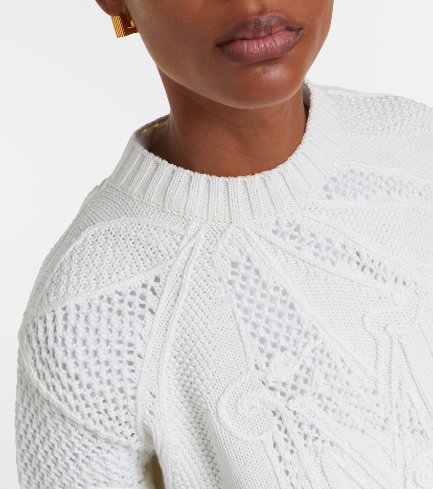 Salvo open-knit cotton sweater