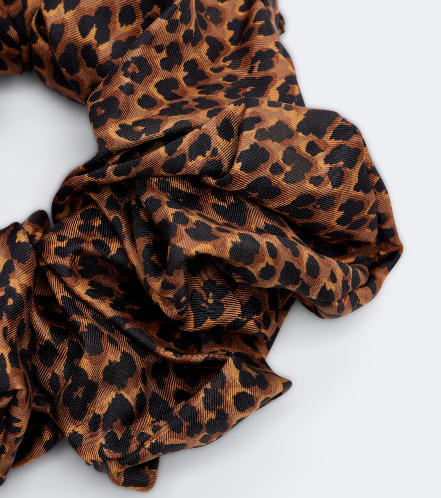 Leopard-print scrunchie