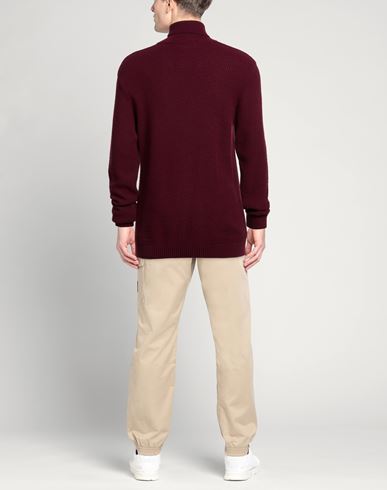 Bl.11 Block Eleven Man Turtleneck Burgundy Size XXL Acrylic