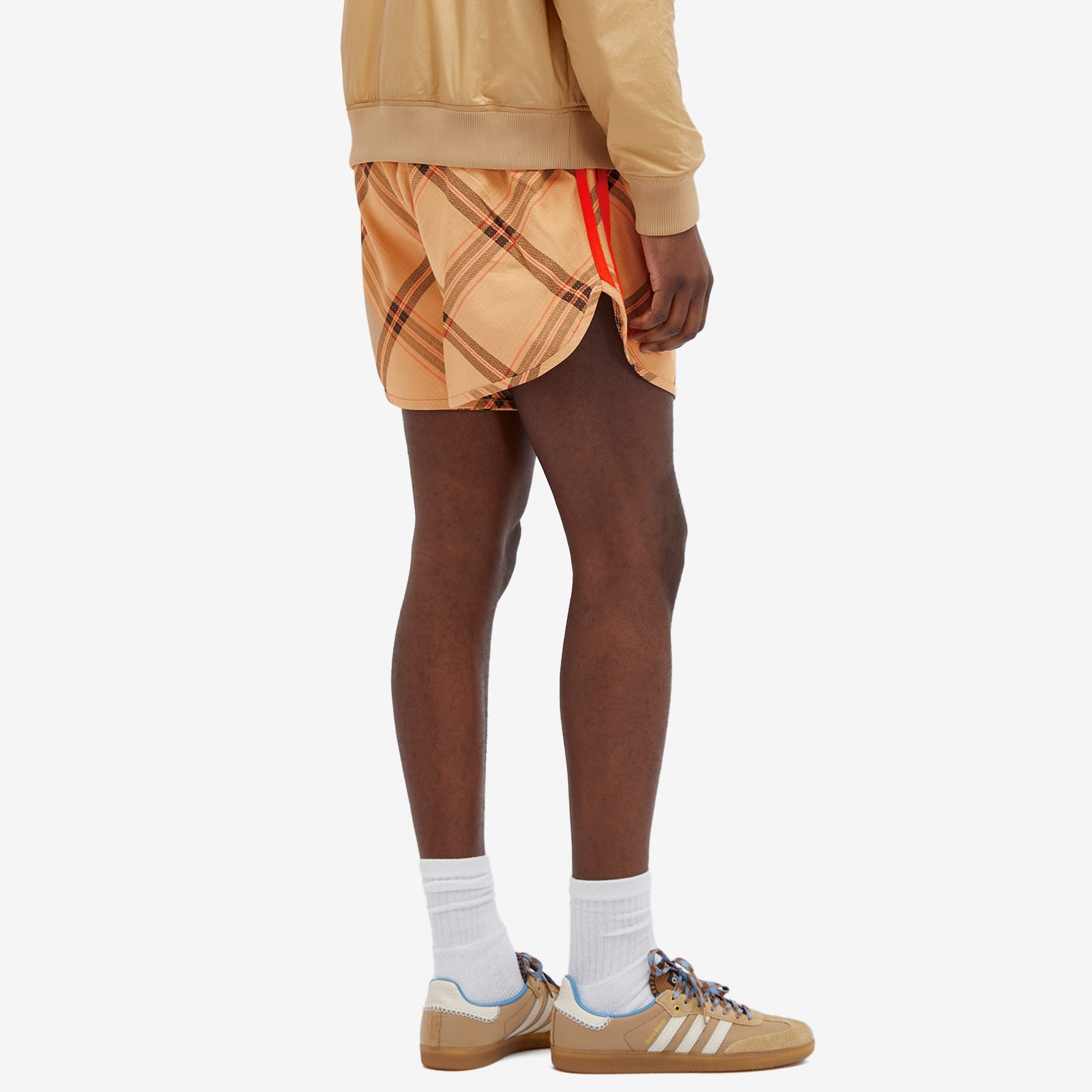 Men's x Wales Bonner Short in Check Jacquard