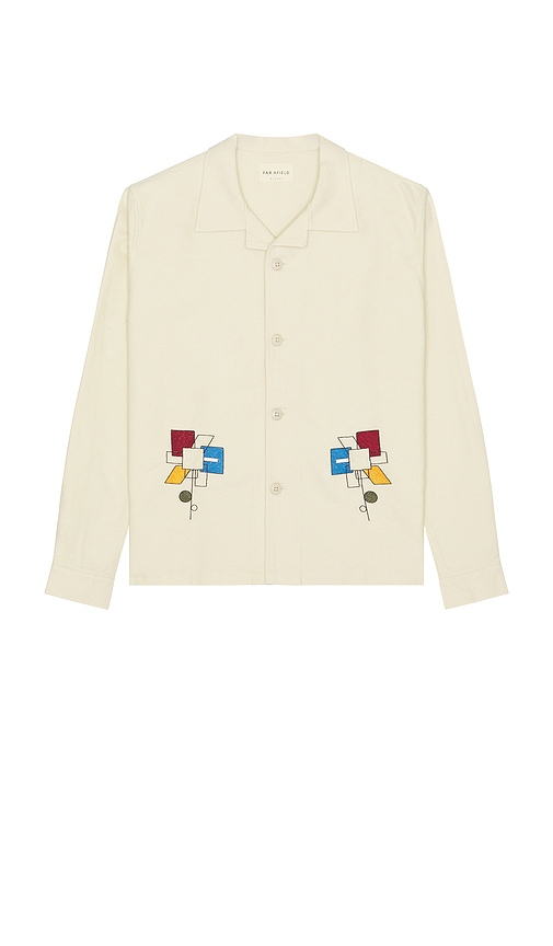 Far Afield Veloso Shirt in Stone. XL/1X also in L