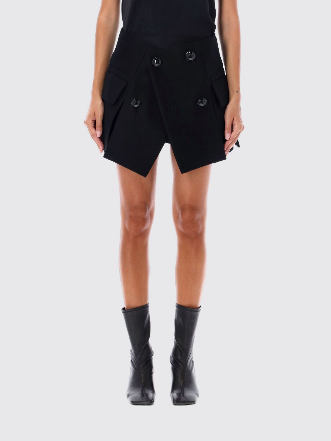 Pleated shorts - Grey