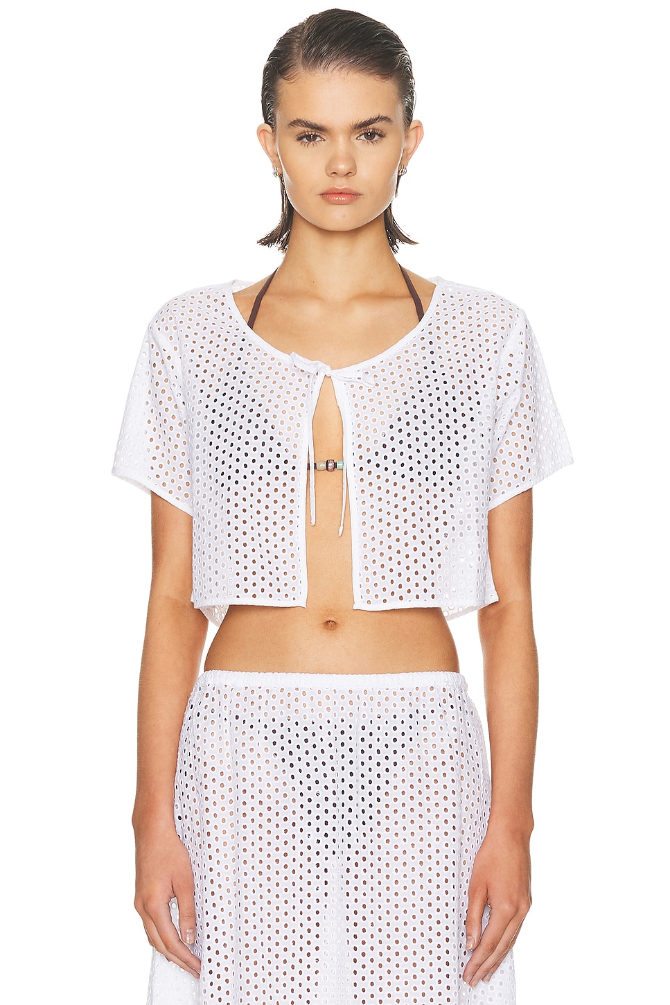 Solid & Striped The Shannon Top in Optic White - White. L also in