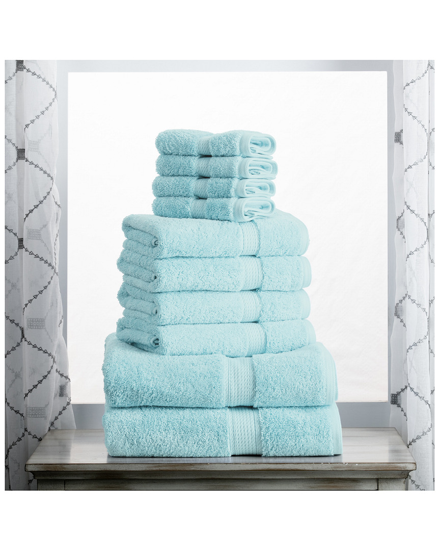 Highly Absorbent 10pc Ultra Plush Egyptian Cotton Towel Set