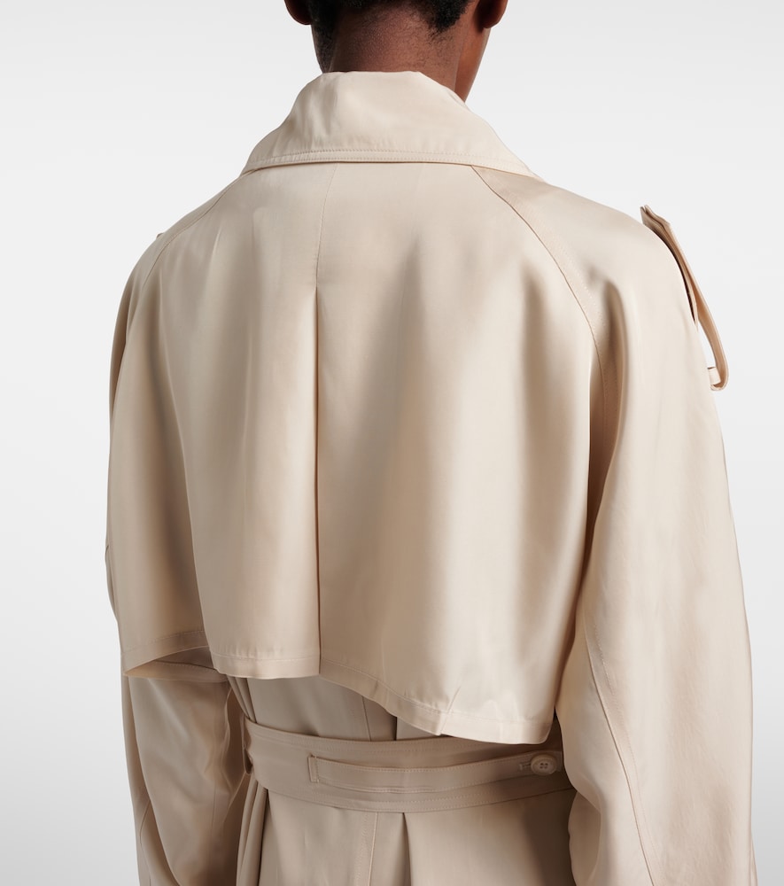 Veyron ovesized twill trench coat