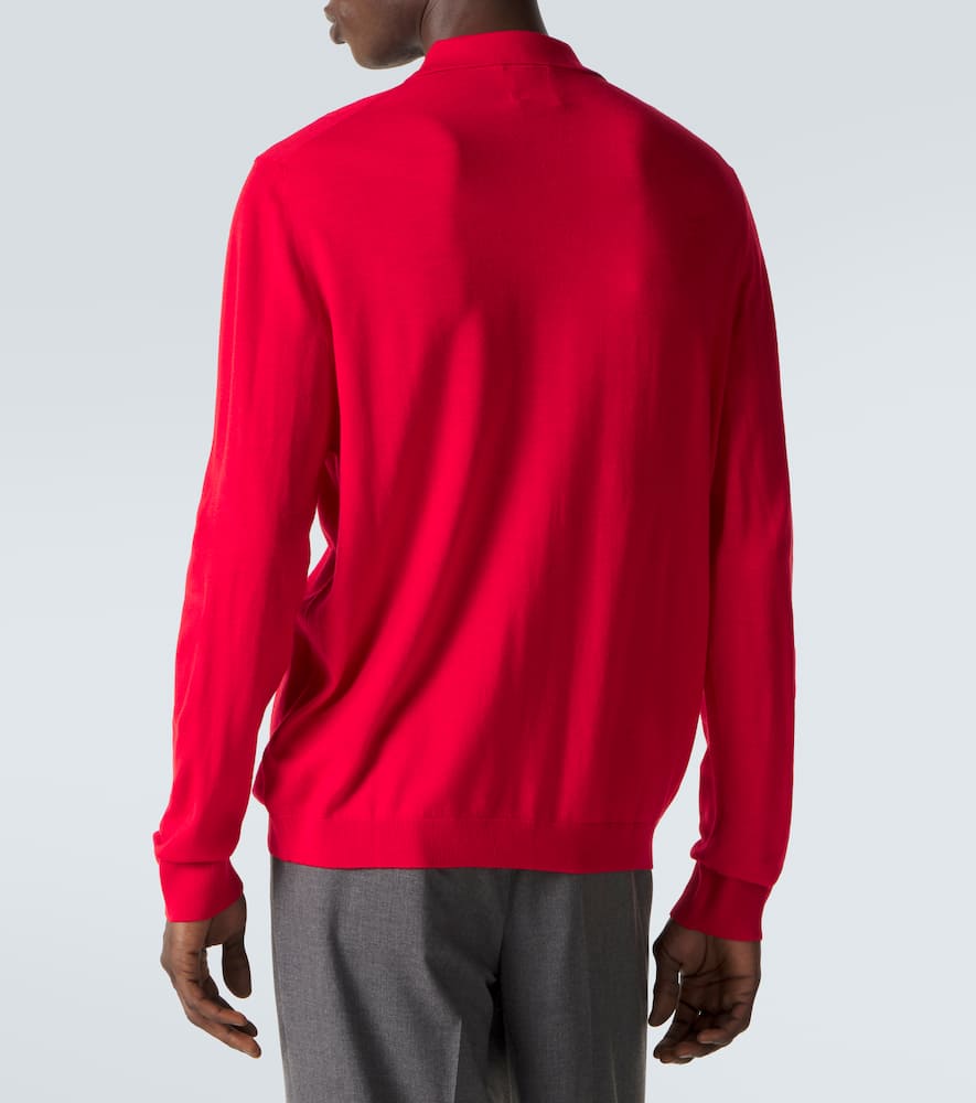 Virgin wool polo shirt
