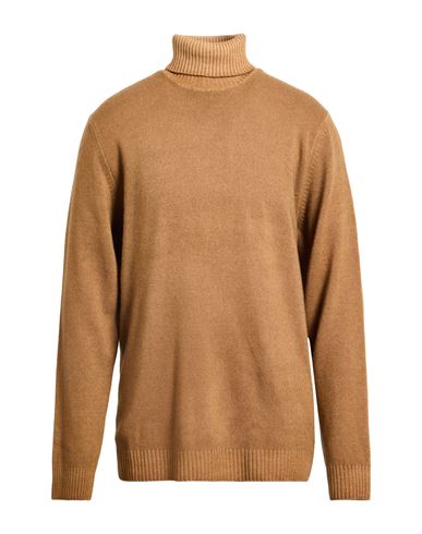 Man Turtleneck Brown Size XXXL Virgin Wool