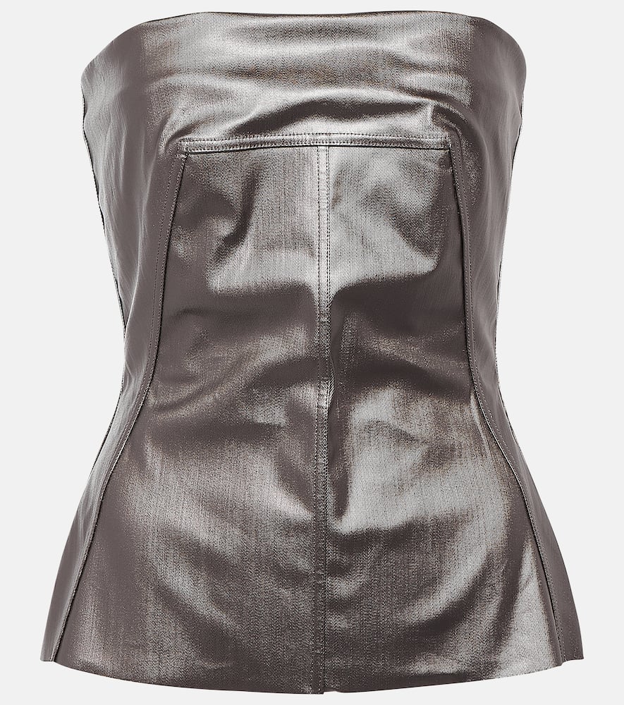 Rick Owens Lido coated denim corset