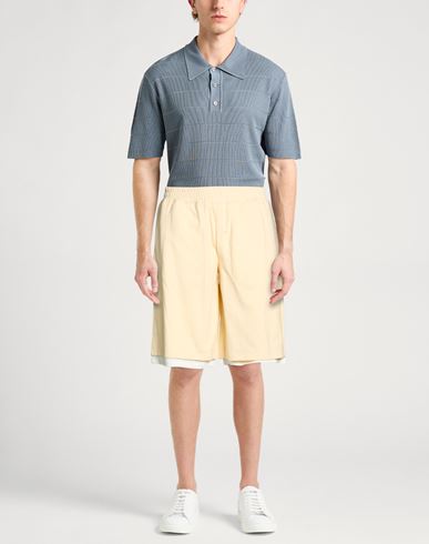 Man Shorts & Bermuda Shorts Beige Size 30 Cotton