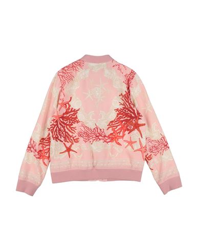 Kid Girl Jacket Pink Size 12 Viscose, Cotton, Polyamide, Elastane