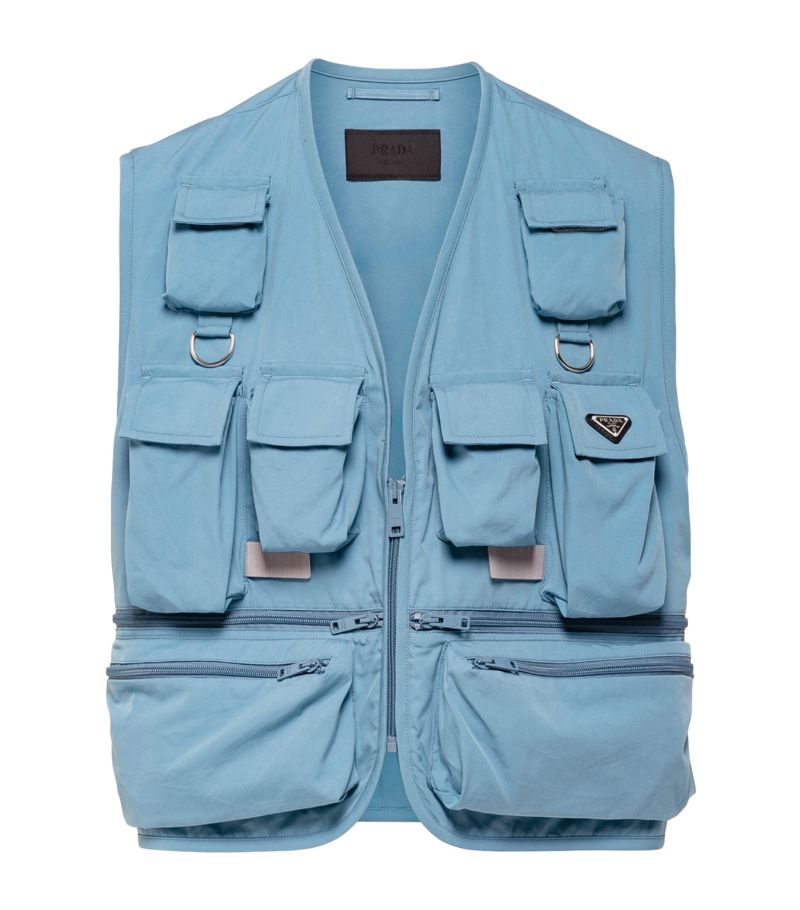 Cotton-Blend Utility Vest