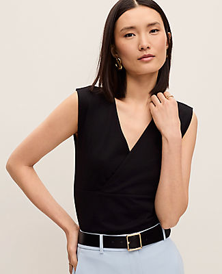 Ann Taylor Crossover V-Neck Shell Top