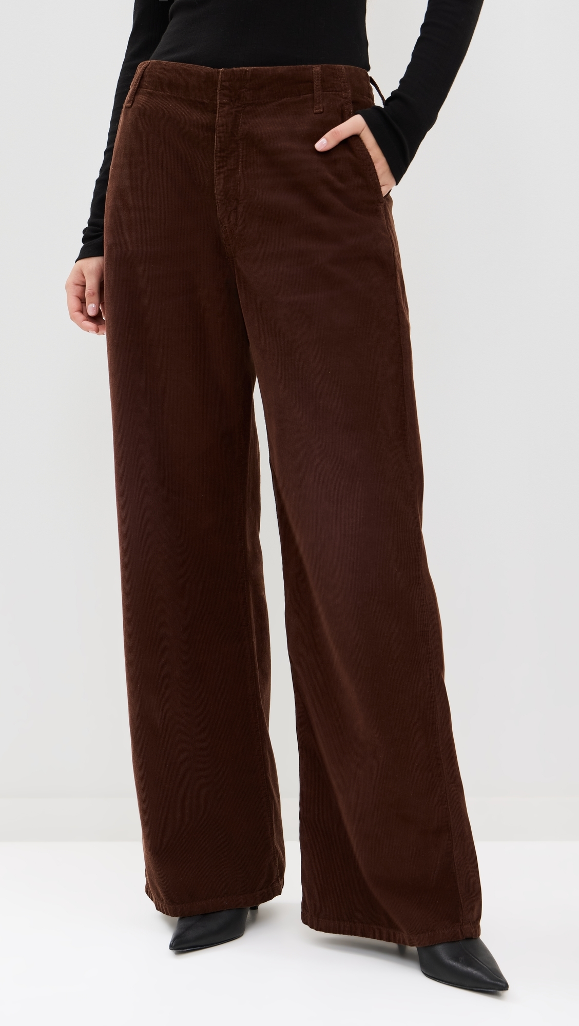 Corduroy Trousers Dark Chocolate