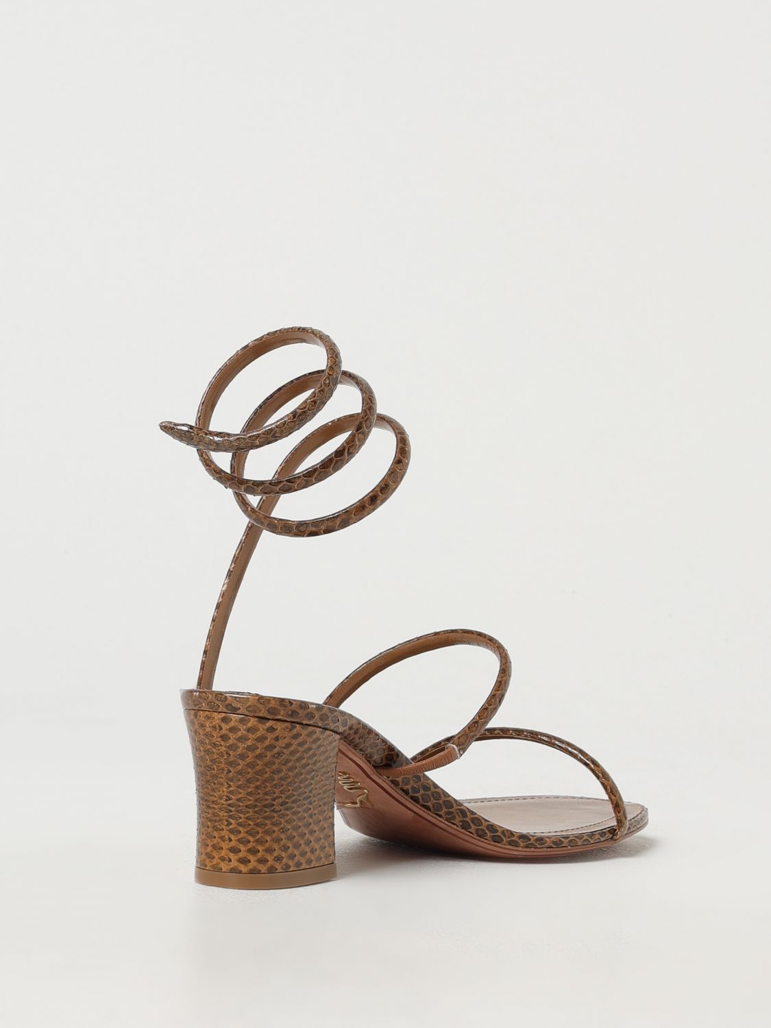 Heeled Sandals RENE CAOVILLA Woman color Leather