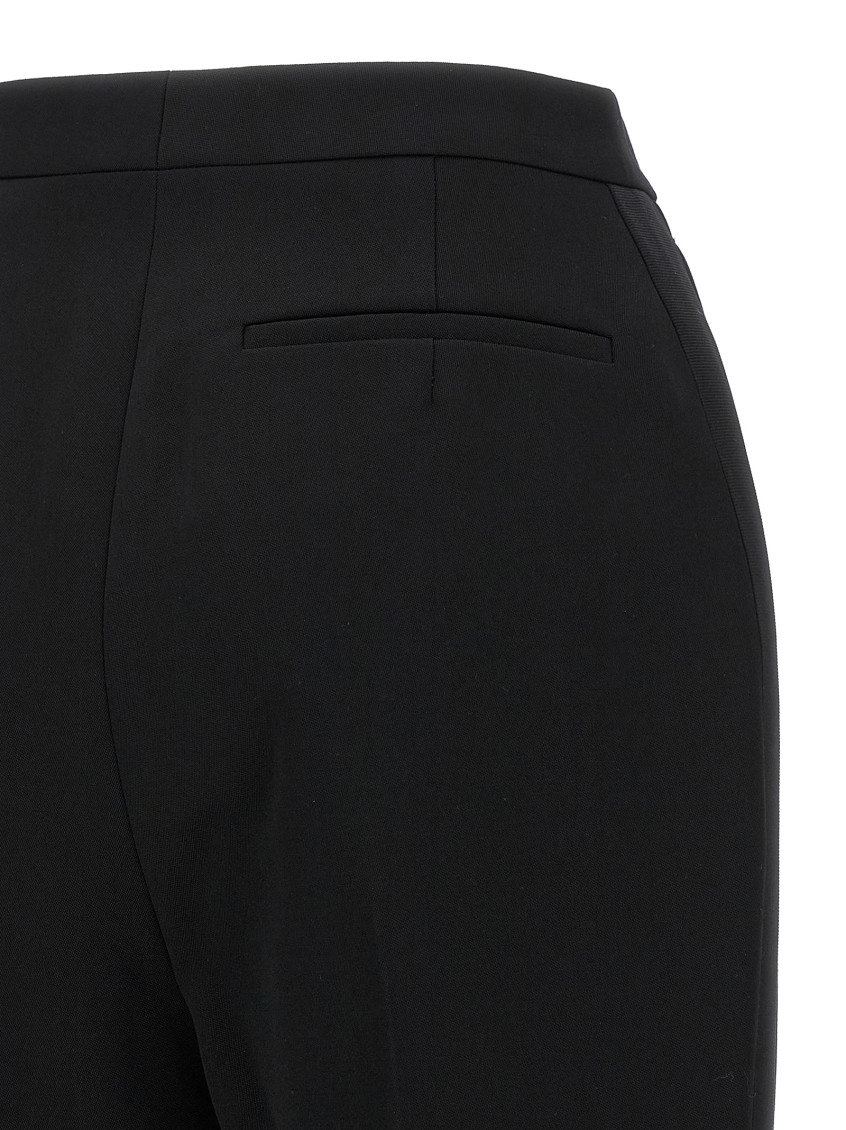 Satin Band Pants Black