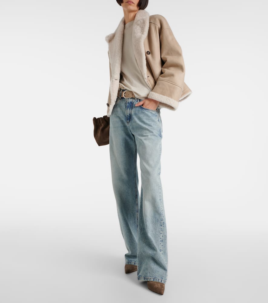 High-rise straight jeans