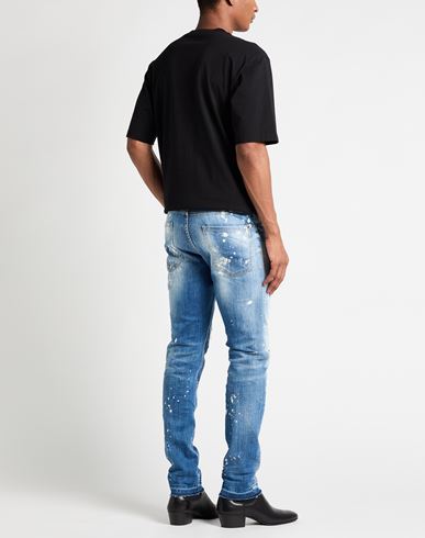 Man Jeans Blue Size 30 Cotton, Elastane