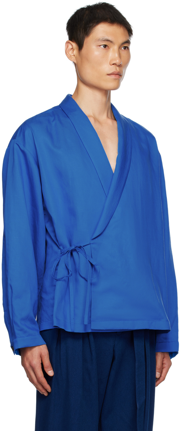 Blue Wrap Shirt