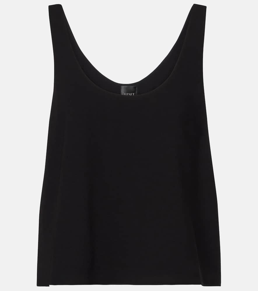 Ari cropped crêpe tank top