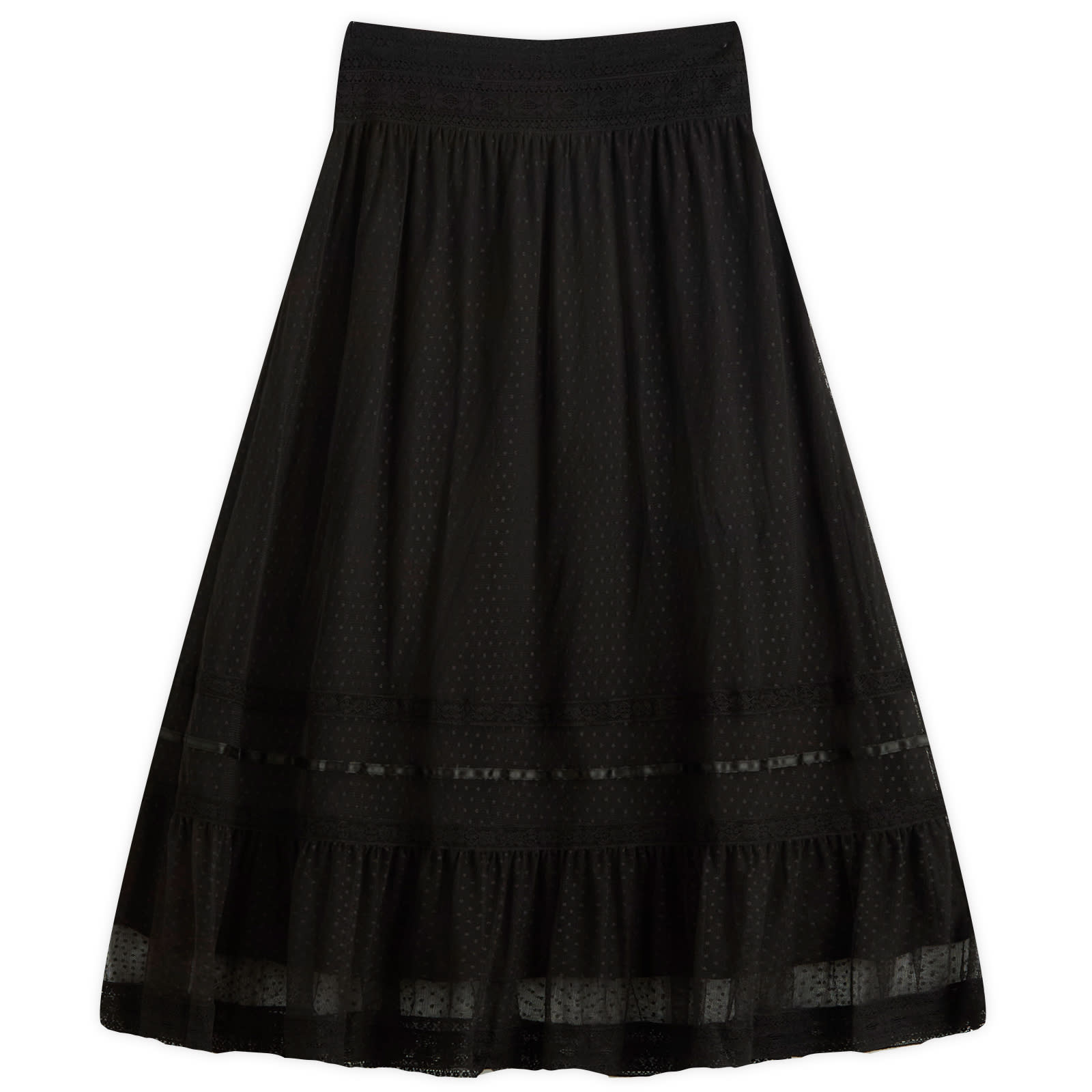 Women's Tuta Midi Skirt Black
