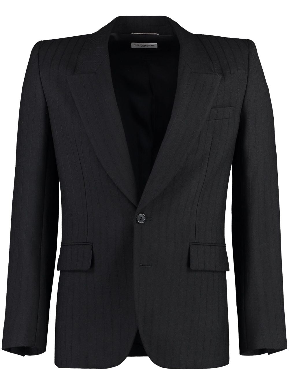 Striped suit jacket - Black