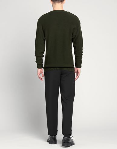 Man Sweater Military green Size XXL Modal, Wool