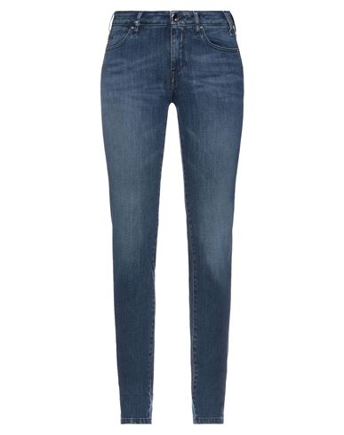 Woman Jeans Blue Size 24 Cotton, Elastomultiester, Elastane