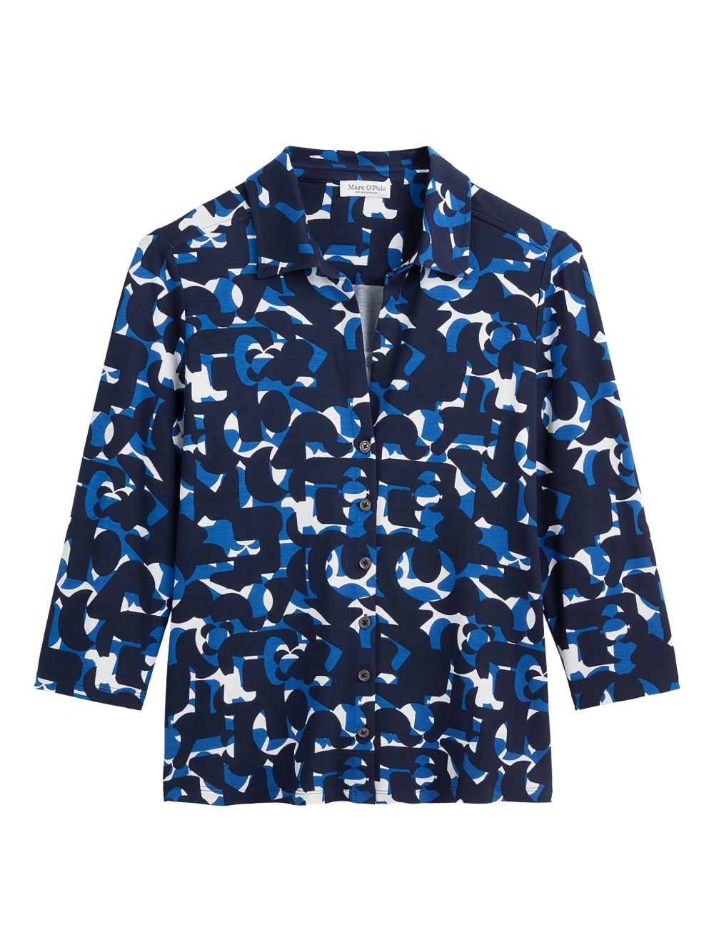 Abstract print shirt - Blue