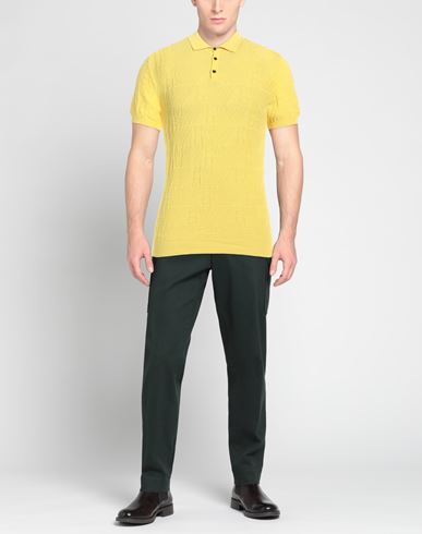 Man Sweater Yellow Size L Cotton