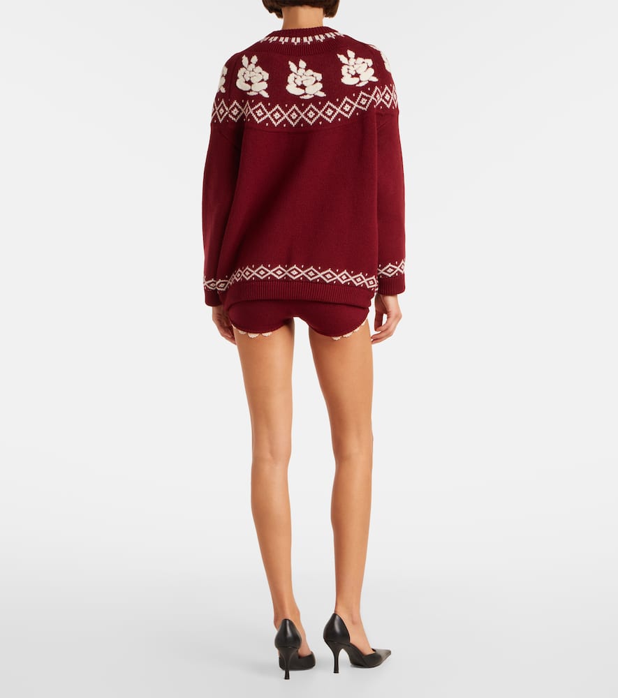 Patterned wool sweater