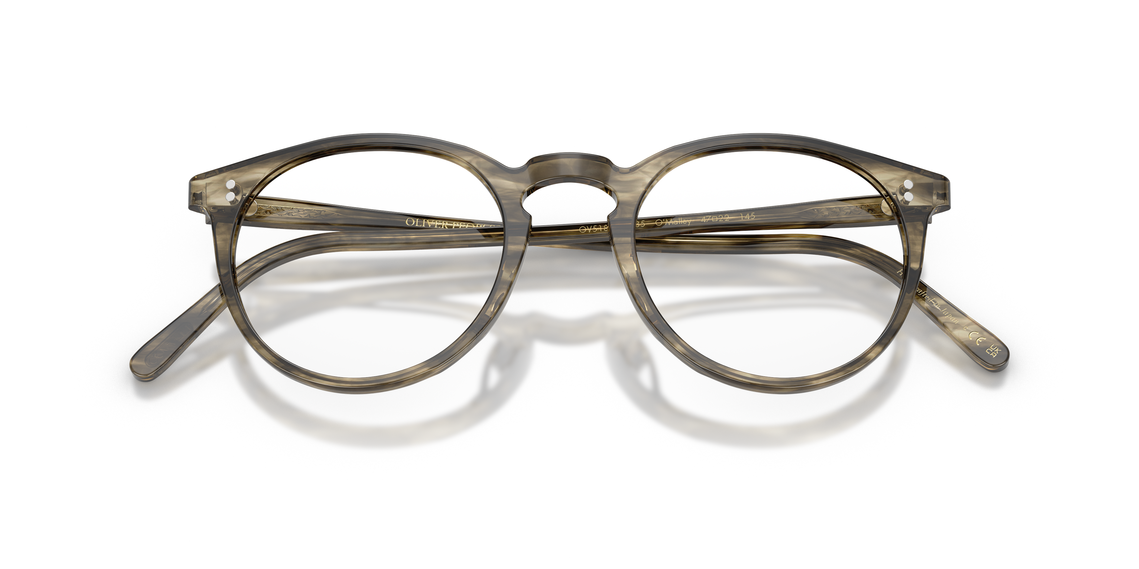 Oliver Peoples Herren Oliver Peoples OV5183 O'MALLEY 1735 Optische Fassungen Acetat Grün Transparent Pantos Norma