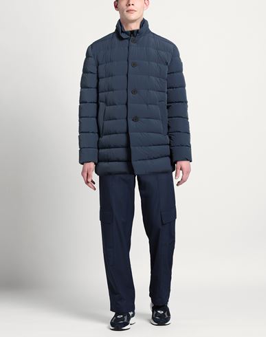 Man Puffer Blue Size XL Nylon, Elastane