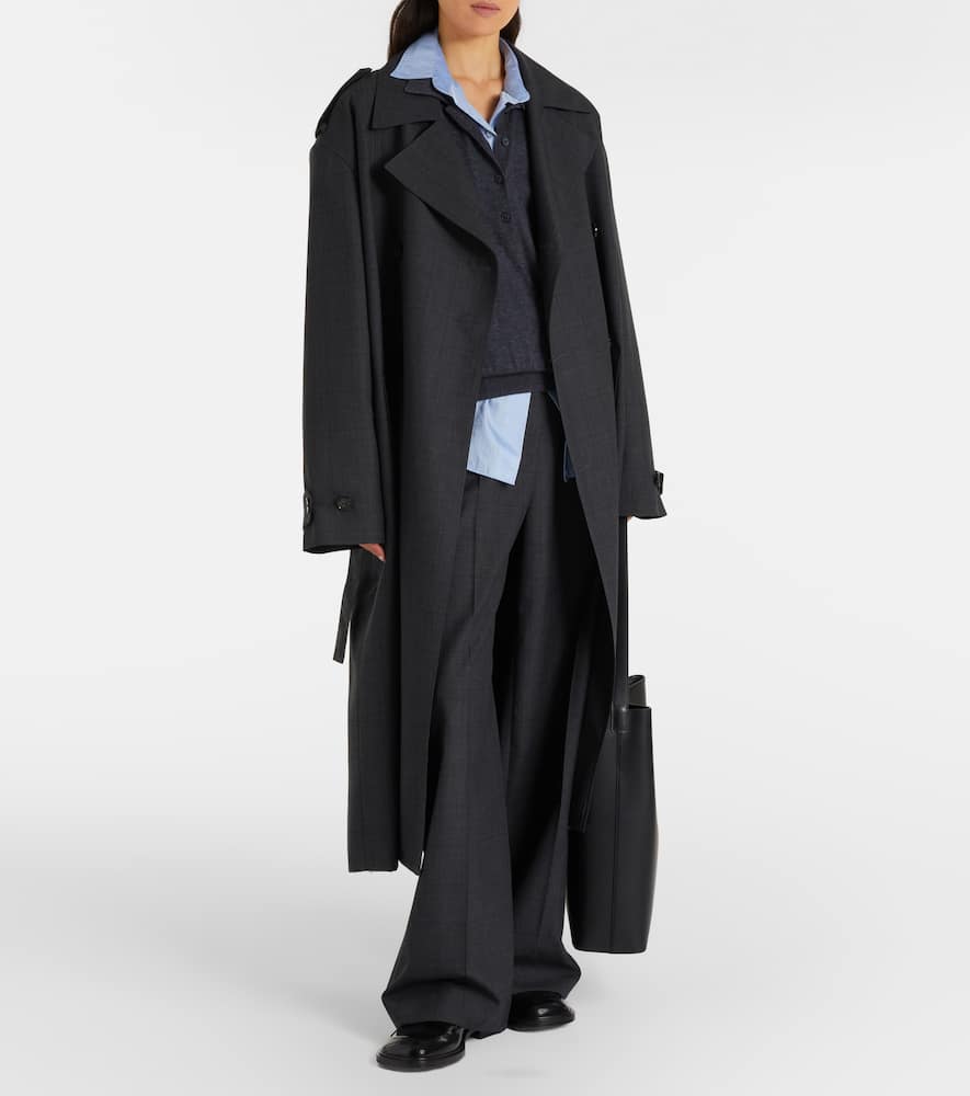 Brickell plaid wide-leg pants