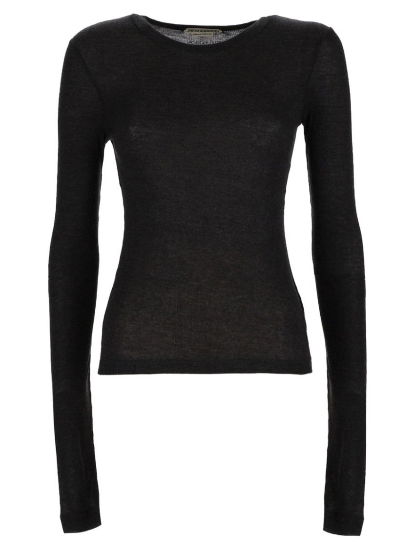 JW Anderson - slim fit long sleeve round neck top
