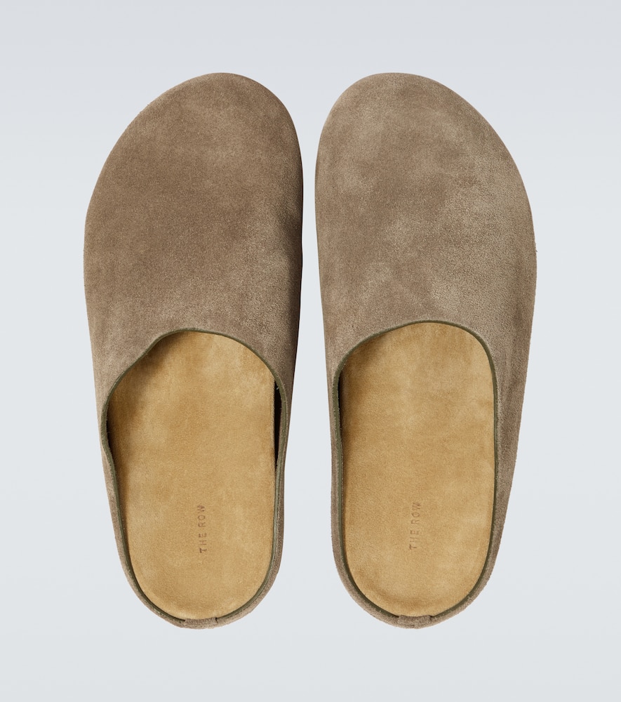 The Row Hugo suede clogs