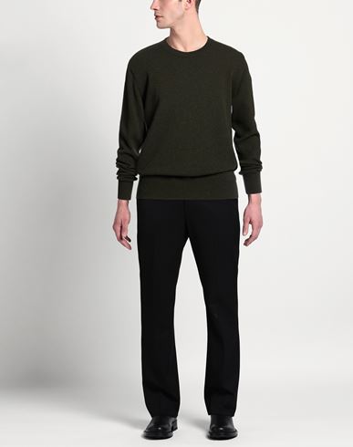 Man Sweater Military green Size 44 Wool, Polyamide