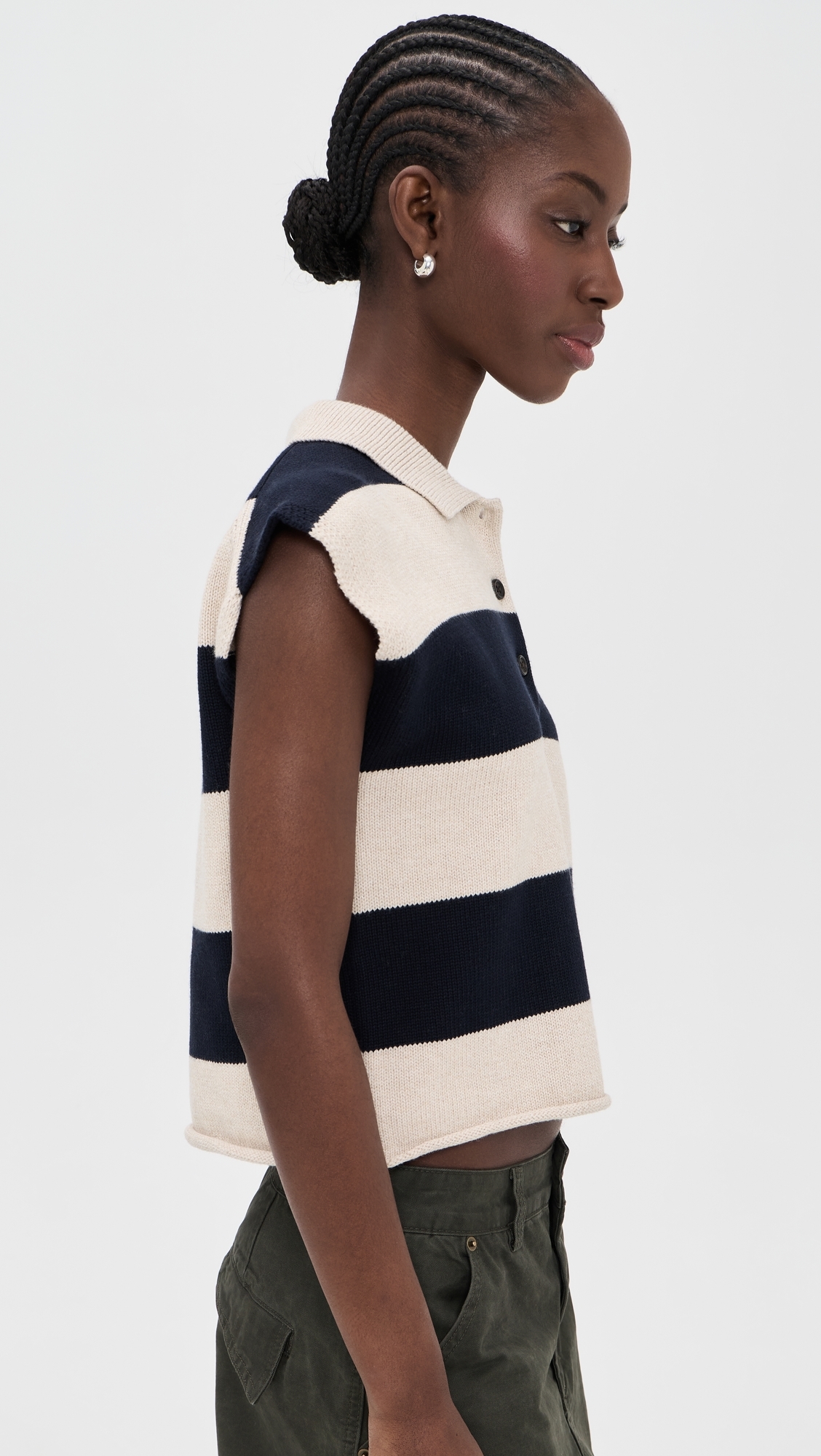 Zoella Pullover Oat/Navy