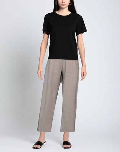 Woman Pants Grey Size 8 Virgin Wool, Elastane