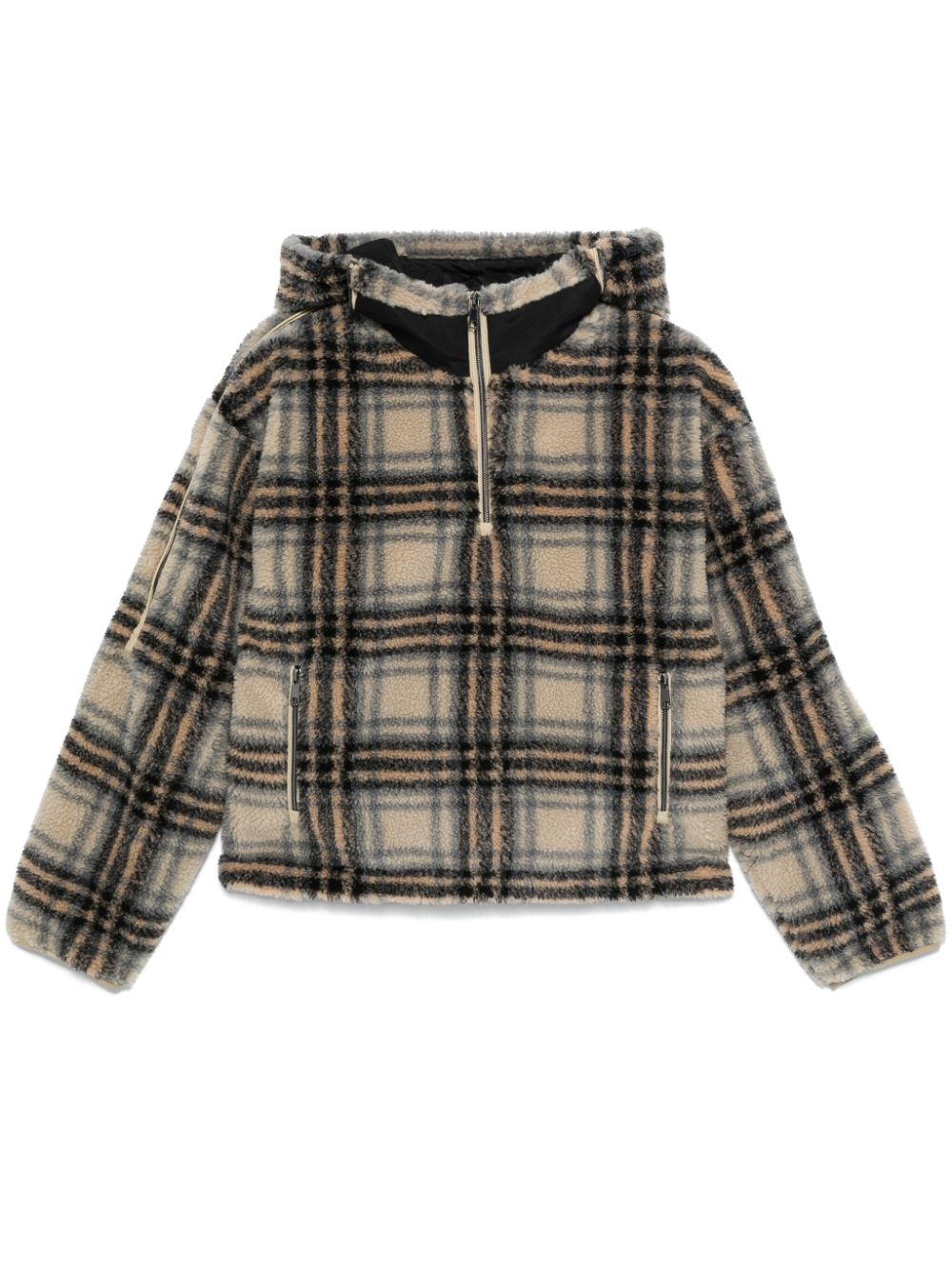 Fleece pullover hoodie - Neutrals