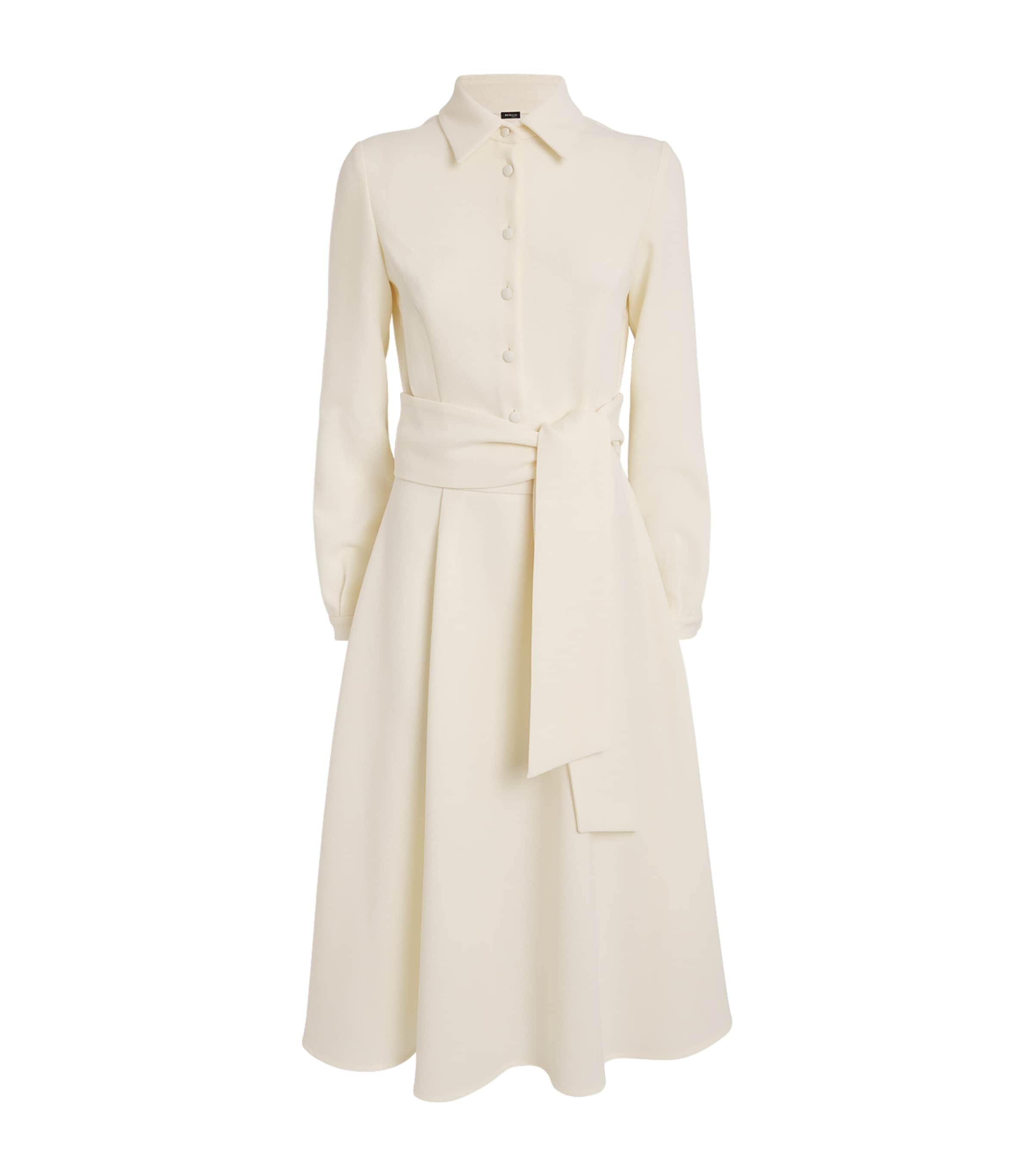 Wool Tailored Midi Dress