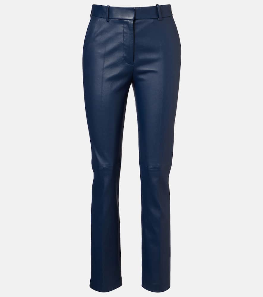 Coleman leather slim pants