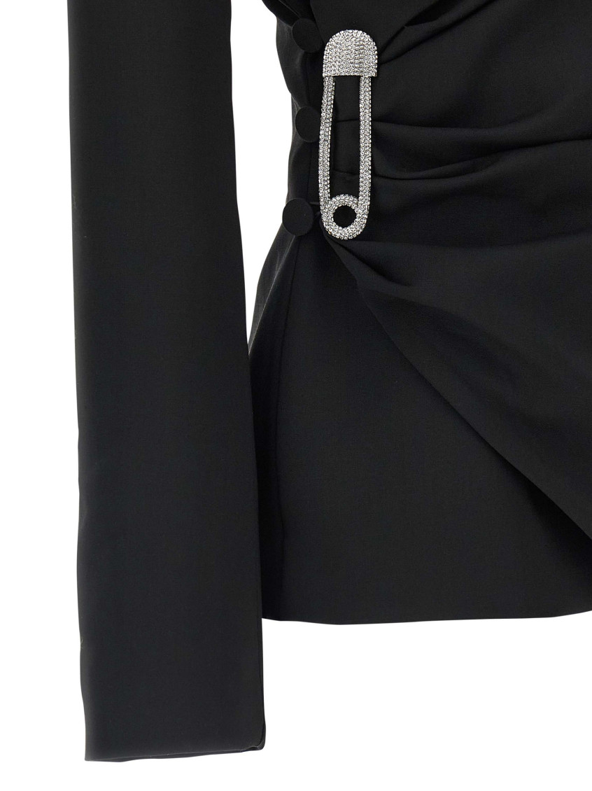 Asymmetrical Blazer Blazers Black